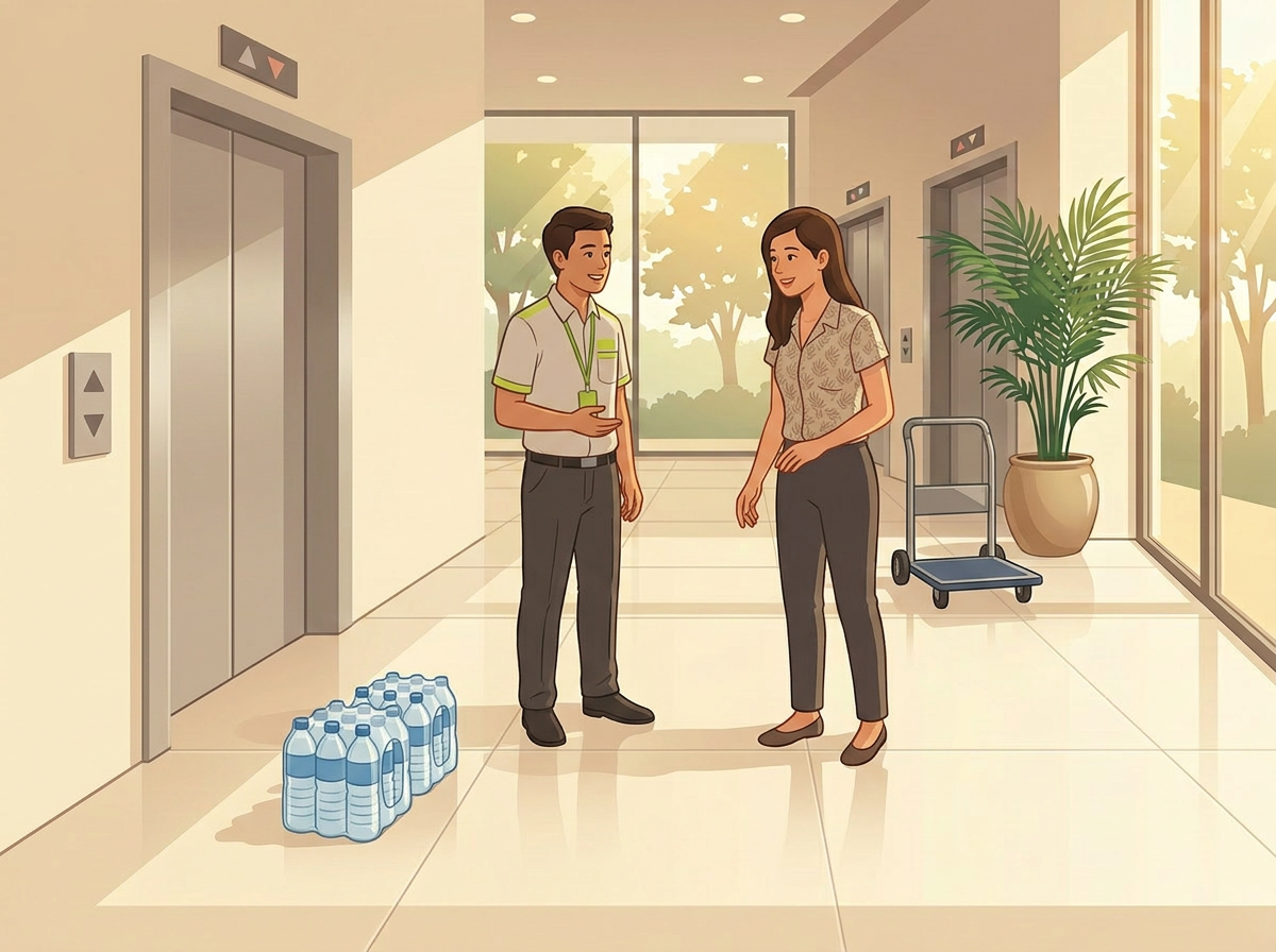 Water Delivery Downstairs cover
